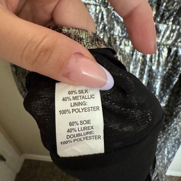 Ramy Brook Printed Amalia‎ Dress Size 8 NEW Glitter - Picture 6 of 8